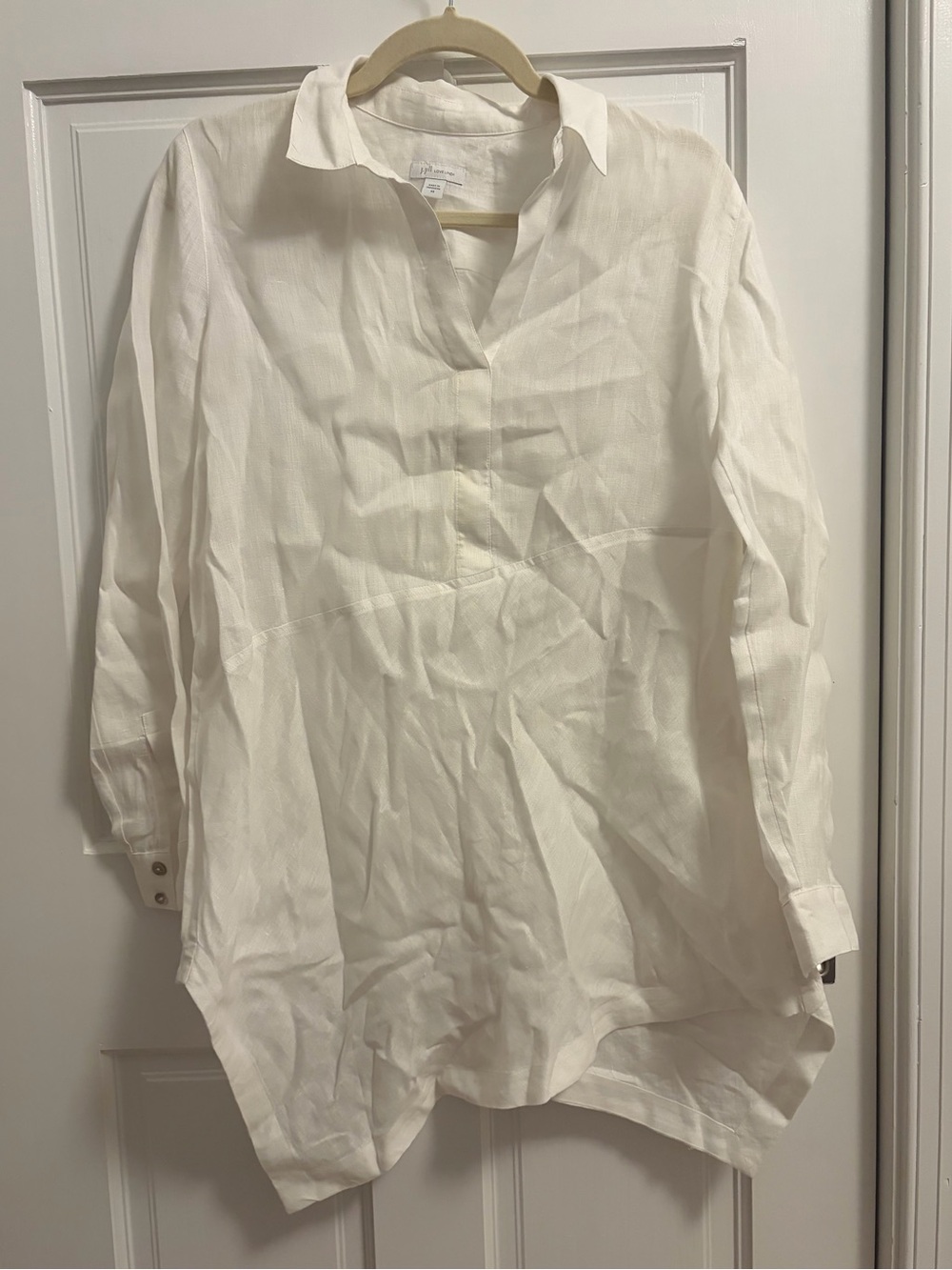 J Jill Love Linen White Tunic size XS 100% Linen